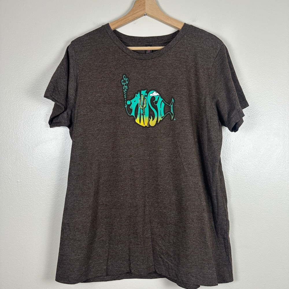 Phish Unisex's XXL T-Shirt Brown Fall Tour West 2021 Graphic Tee NWOT